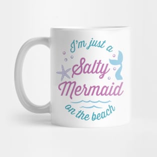 Salty Mermaid on the Beach Mug